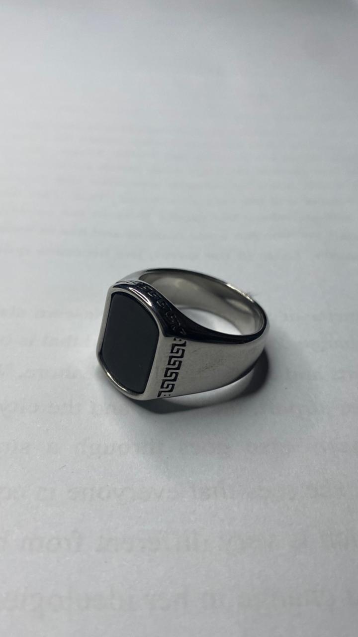 Black Onyx Signet Ring