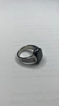 Noir Steel Signet Ring