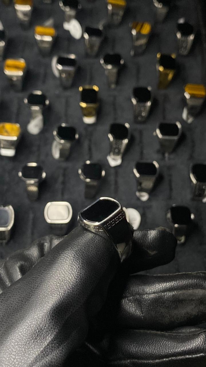 Black Onyx Signet Ring