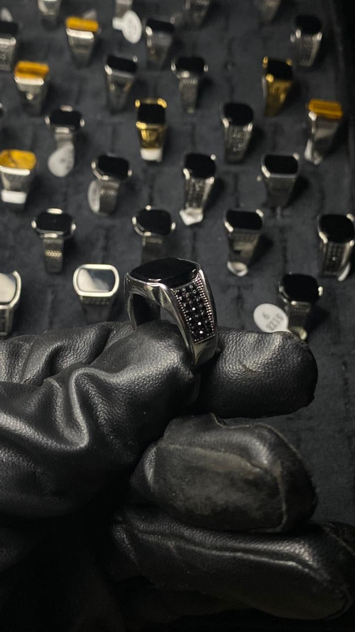 Midnight Onyx Signet Ring