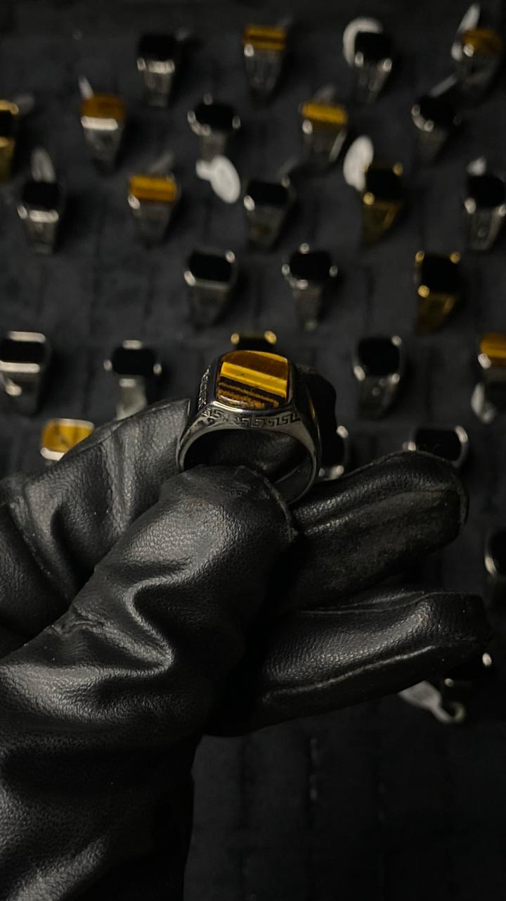 Royal Tiger Eye Signet Ring