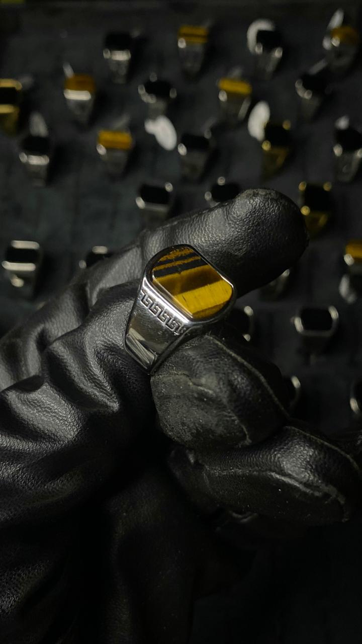 Royal Tiger Eye Signet Ring