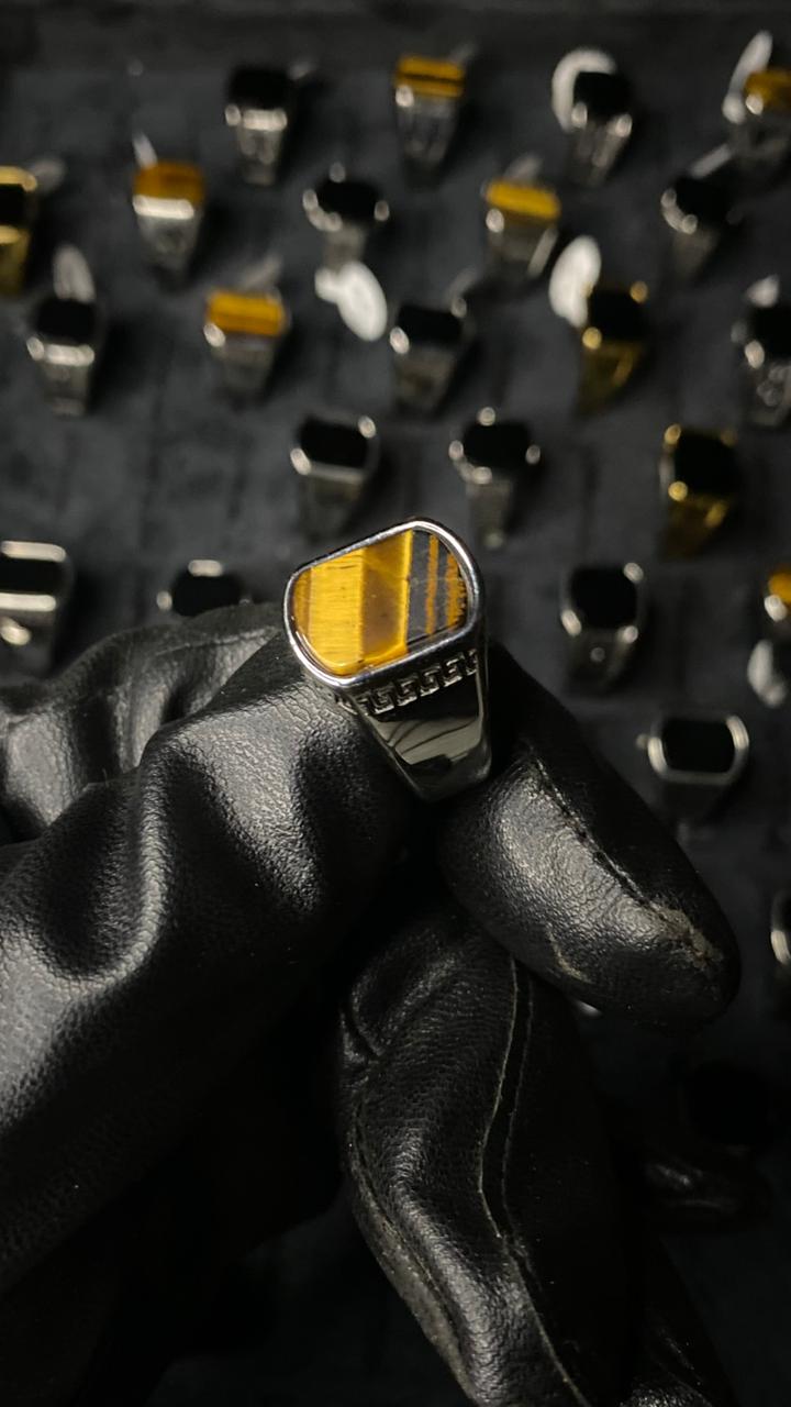 Royal Tiger Eye Signet Ring